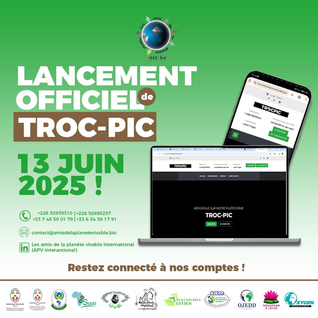 🎉 Annonce officielle du lancement de la plateforme TROC-PIC